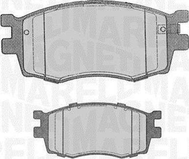 Magneti Marelli 363916060698 - Brake Pad Set, disc brake autospares.lv