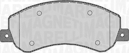 Magneti Marelli 363916060645 - Brake Pad Set, disc brake autospares.lv