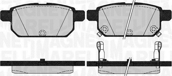 Magneti Marelli 363916060646 - Brake Pad Set, disc brake autospares.lv