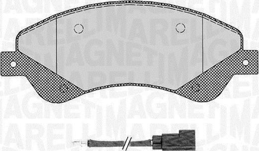 Magneti Marelli 363916060648 - Brake Pad Set, disc brake autospares.lv