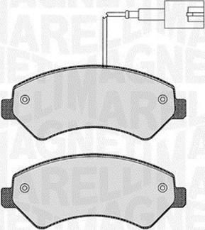 Magneti Marelli 363916060643 - Brake Pad Set, disc brake autospares.lv