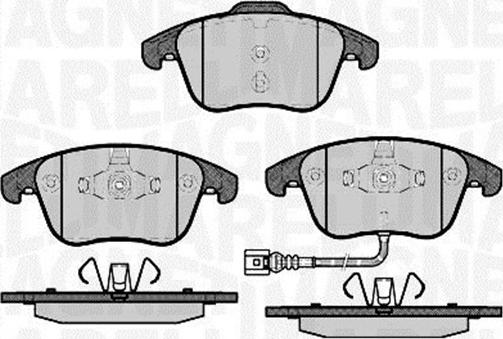 Magneti Marelli 363916060659 - Brake Pad Set, disc brake autospares.lv