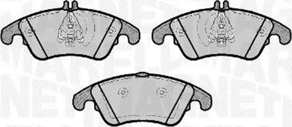 Magneti Marelli 363916060654 - Brake Pad Set, disc brake autospares.lv