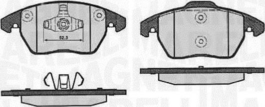 Magneti Marelli 363916060656 - Brake Pad Set, disc brake autospares.lv