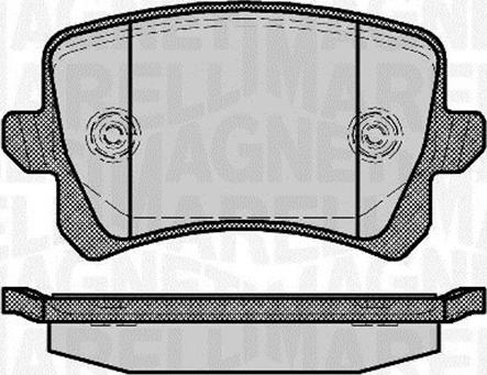 Magneti Marelli 363916060658 - Brake Pad Set, disc brake autospares.lv