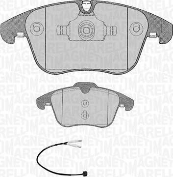 Magneti Marelli 363916060669 - Brake Pad Set, disc brake autospares.lv