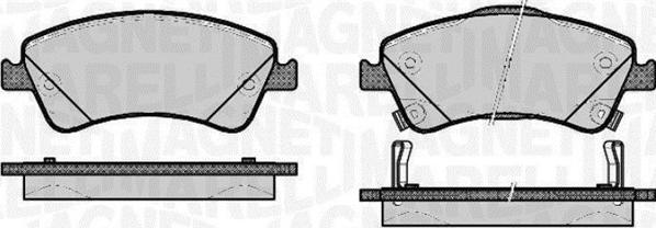 Magneti Marelli 363916060665 - Brake Pad Set, disc brake autospares.lv