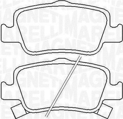 Magneti Marelli 363916060666 - Brake Pad Set, disc brake autospares.lv