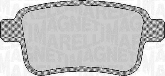 Magneti Marelli 363916060660 - Brake Pad Set, disc brake autospares.lv