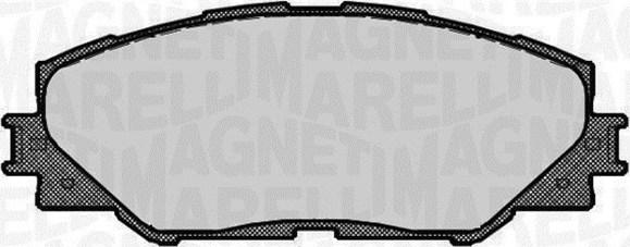 Magneti Marelli 363916060663 - Brake Pad Set, disc brake autospares.lv