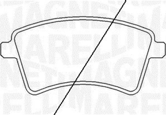 Magneti Marelli 363916060662 - Brake Pad Set, disc brake autospares.lv