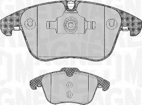 Magneti Marelli 363916060667 - Brake Pad Set, disc brake autospares.lv