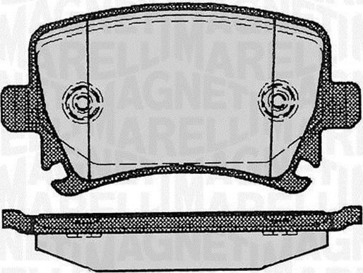 Magneti Marelli 363916060601 - Brake Pad Set, disc brake autospares.lv