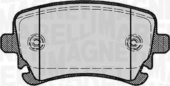 Magneti Marelli 363916060602 - Brake Pad Set, disc brake autospares.lv