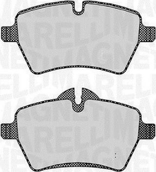 Magneti Marelli 363916060619 - Brake Pad Set, disc brake autospares.lv