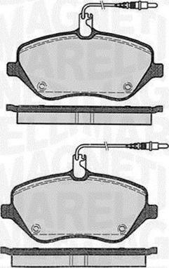 Magneti Marelli 363916060615 - Brake Pad Set, disc brake autospares.lv