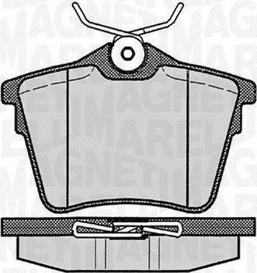 Magneti Marelli 363916060616 - Brake Pad Set, disc brake autospares.lv