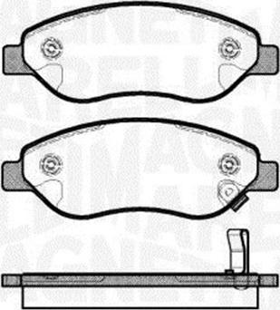 Magneti Marelli 363916060618 - Brake Pad Set, disc brake autospares.lv