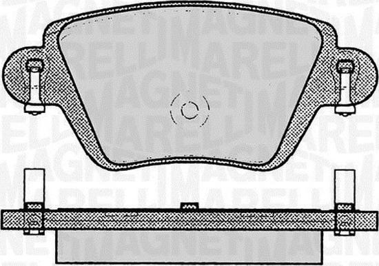 Magneti Marelli 363916060613 - Brake Pad Set, disc brake autospares.lv