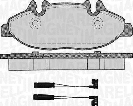 Magneti Marelli 363916060617 - Brake Pad Set, disc brake autospares.lv