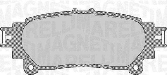 Magneti Marelli 363916060636 - Brake Pad Set, disc brake autospares.lv