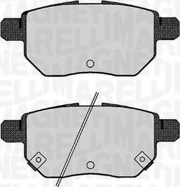 Magneti Marelli 363916060630 - Brake Pad Set, disc brake autospares.lv