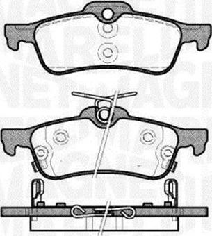 Magneti Marelli 363700201716 - Brake Pad Set, disc brake autospares.lv