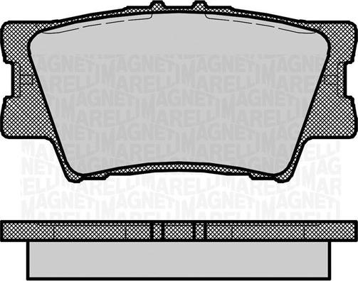 Magneti Marelli 363916060633 - Brake Pad Set, disc brake autospares.lv