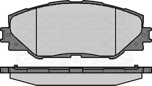 Magneti Marelli 363916060632 - Brake Pad Set, disc brake autospares.lv