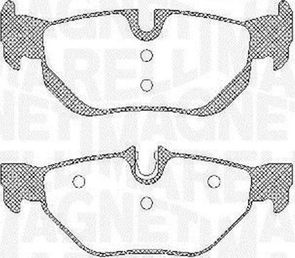 Magneti Marelli 363916060624 - Brake Pad Set, disc brake autospares.lv