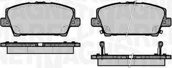 Magneti Marelli 363916060620 - Brake Pad Set, disc brake autospares.lv