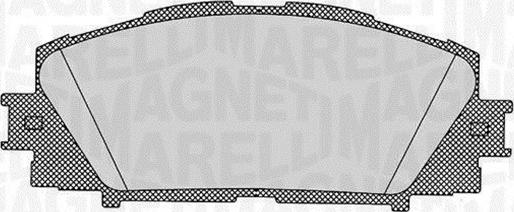 Magneti Marelli 363916060628 - Brake Pad Set, disc brake autospares.lv