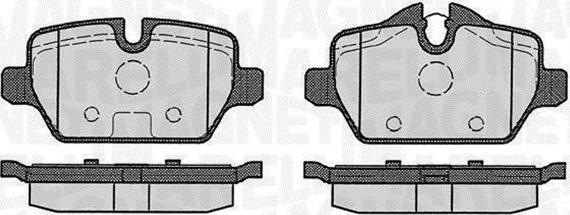 Magneti Marelli 363916060623 - Brake Pad Set, disc brake autospares.lv