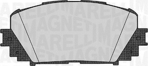 Magneti Marelli 363916060627 - Brake Pad Set, disc brake autospares.lv