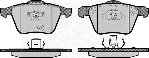 Magneti Marelli 363916060679 - Brake Pad Set, disc brake autospares.lv