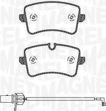 Magneti Marelli 363916060676 - Brake Pad Set, disc brake autospares.lv