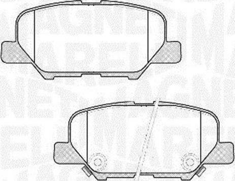 Magneti Marelli 363916060678 - Brake Pad Set, disc brake autospares.lv