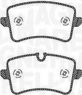 Magneti Marelli 363916060673 - Brake Pad Set, disc brake autospares.lv