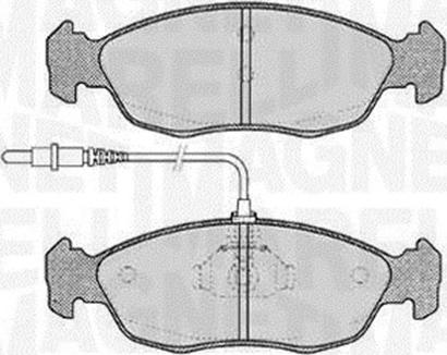 Magneti Marelli 363916060195 - Brake Pad Set, disc brake autospares.lv