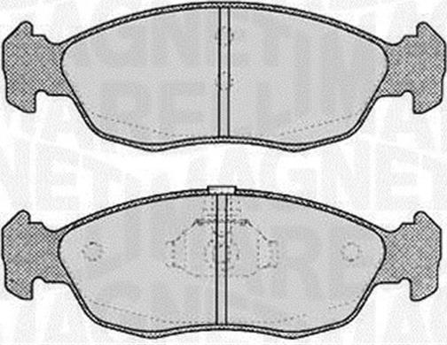 Magneti Marelli 363916060196 - Brake Pad Set, disc brake autospares.lv