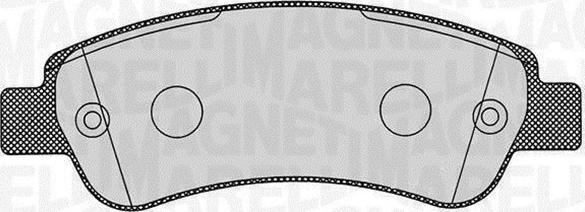 Magneti Marelli 363916060191 - Brake Pad Set, disc brake autospares.lv