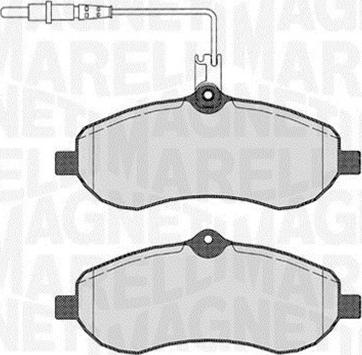 Magneti Marelli 363916060193 - Brake Pad Set, disc brake autospares.lv