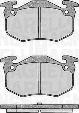 Magneti Marelli 363916060197 - Brake Pad Set, disc brake autospares.lv