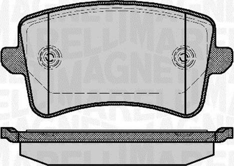 Magneti Marelli 363916060141 - Brake Pad Set, disc brake autospares.lv