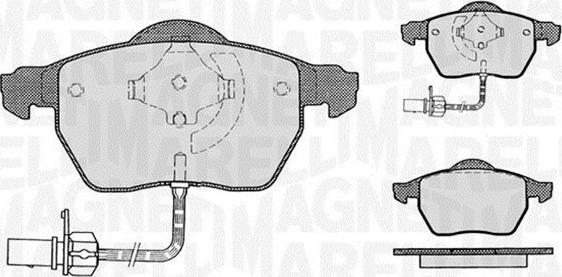 Magneti Marelli 363916060142 - Brake Pad Set, disc brake autospares.lv