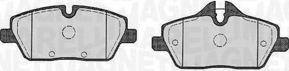 Magneti Marelli 363916060147 - Brake Pad Set, disc brake autospares.lv