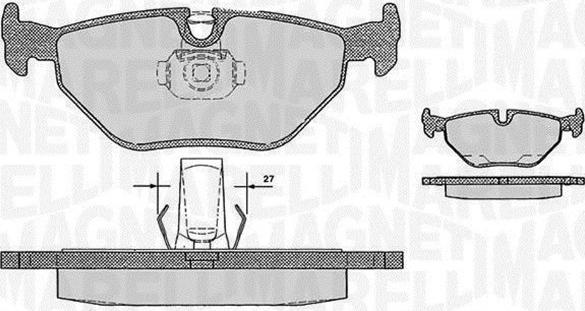 Magneti Marelli 363916060158 - Brake Pad Set, disc brake autospares.lv