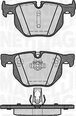 Magneti Marelli 363916060161 - Brake Pad Set, disc brake autospares.lv