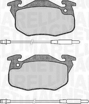 Magneti Marelli 363916060168 - Brake Pad Set, disc brake autospares.lv