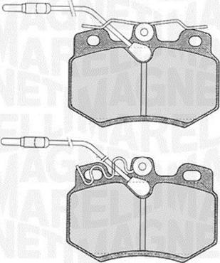 Magneti Marelli 363916060167 - Brake Pad Set, disc brake autospares.lv